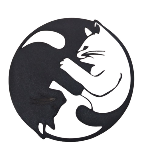 Dekoration Katze Yinyang